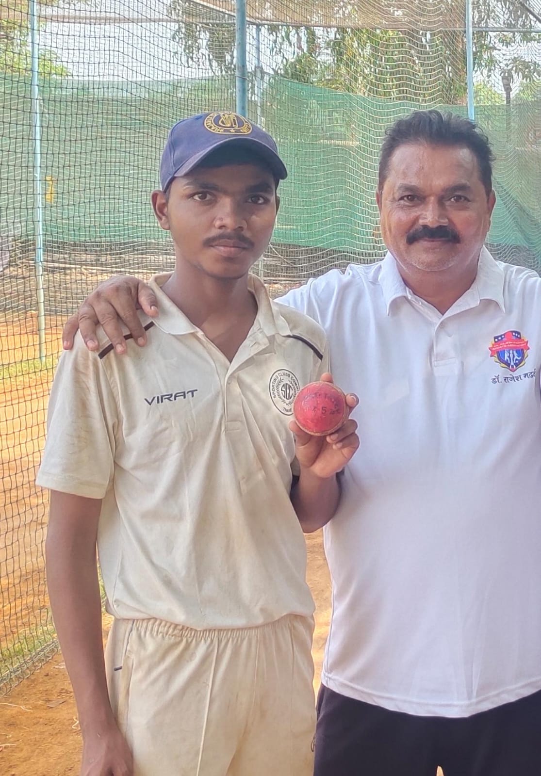 Aman Bharti With Coach MK